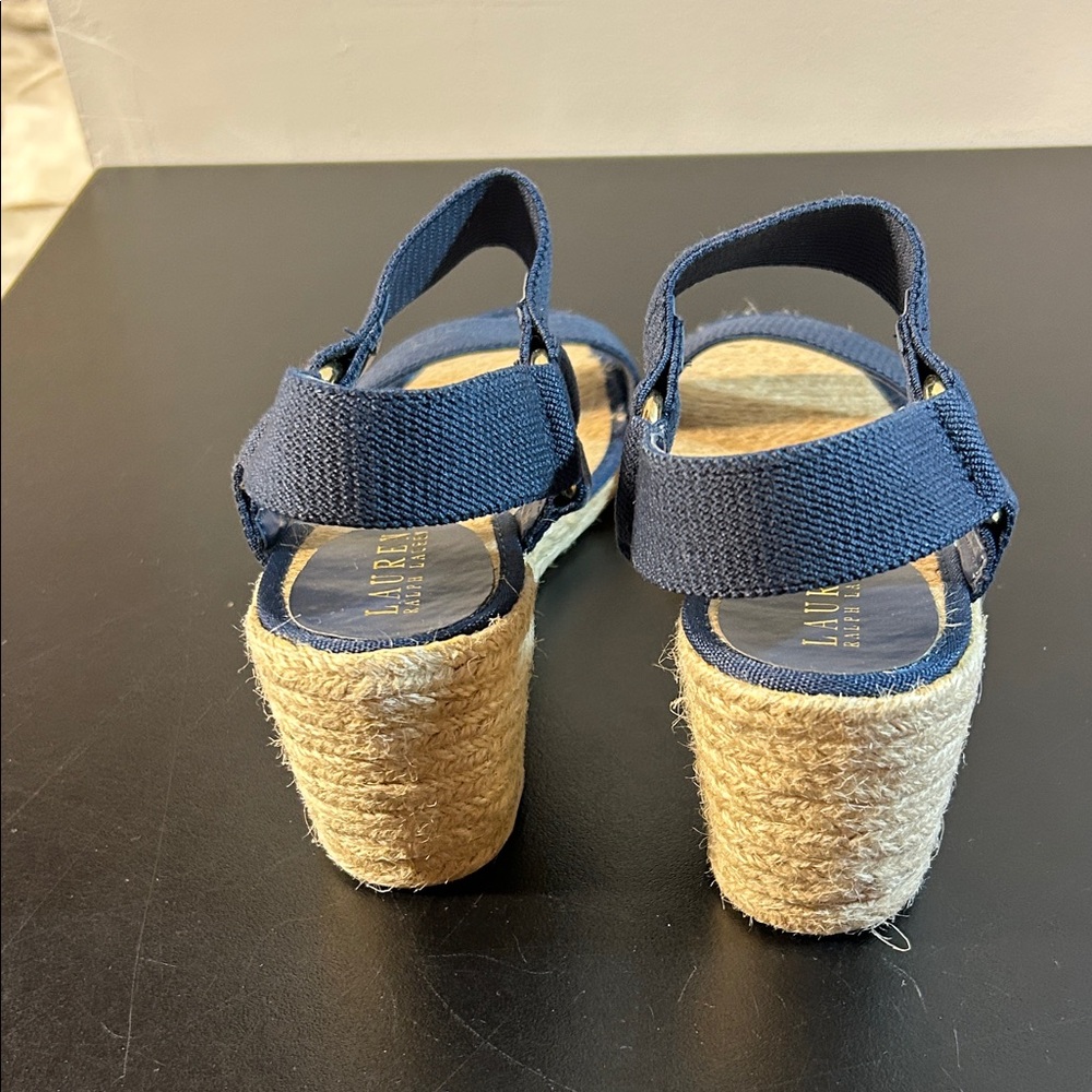 Lauren Ralph Lauren Navy Sandals - Picture 3 of 4
